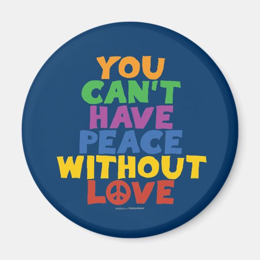 愛と平和 マグネット (正面)