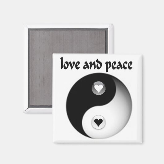 愛と平和 マグネット (正面/裏面)