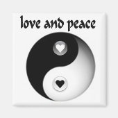 愛と平和 マグネット (正面)