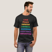 愛と平和... Tシャツ (正面フル)
