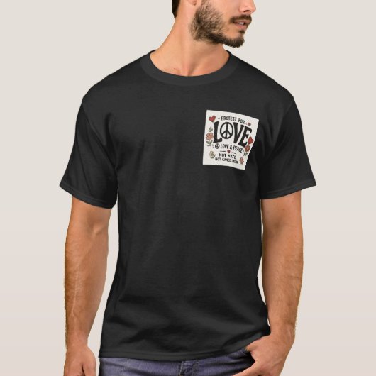 愛と平和 Tシャツ (正面)