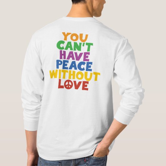 愛と平和 Tシャツ (裏面)