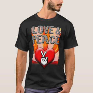 愛と平和Tシャツ Tシャツ