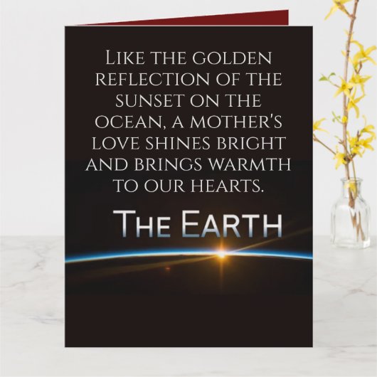 愛と幸せに満ちた母の日を過ごしてね カード (黄色い花)