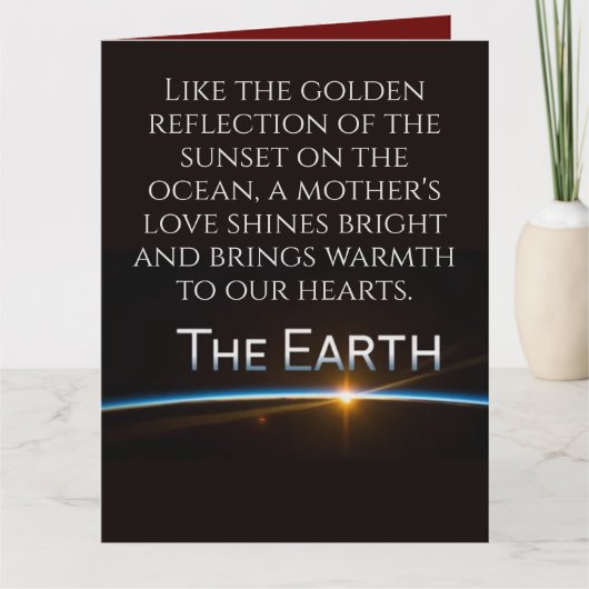 愛と幸せに満ちた母の日を過ごしてね カード (正面)