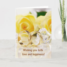 「愛と幸せ」結婚のノートカード ノートカード