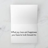 愛と幸福と喜びを採用した時 カード (内部)