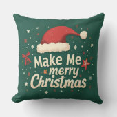 愛と幸福を伝えるクリスマスクッション クッション (正面)