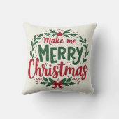 愛と幸福を伝えるクリスマスクッション クッション (裏面)