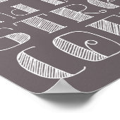 愛と強いコーヒーポスター ポスター (角)