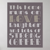 愛と強いコーヒーポスター ポスター (正面)