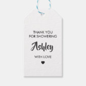 愛と彼女を紹介してくれてありがとう，ブライダル ギフトタグ (正面)