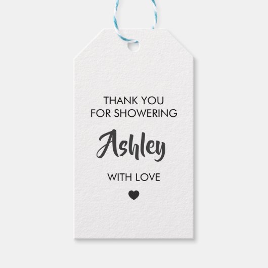 愛と彼女を紹介してくれてありがとう，ブライダル ギフトタグ (正面)