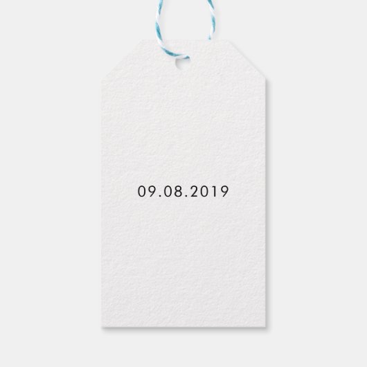 愛と彼女を紹介してくれてありがとう，ブライダル ギフトタグ (裏面)