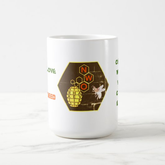 愛と必要性 コーヒーマグカップ (中央)