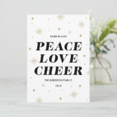 愛と応援 |ホリデーフォトカード シーズンカード (スタンド正面)