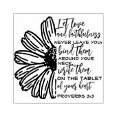 愛と忠誠のタイポグラフィカスタム聖書の詩 ラバースタンプ (インプリント)