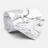愛と忠誠の象徴 白鳥の美術品 ネクタイ (ロール)
