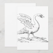 愛と忠誠の象徴 白鳥の美術品 招待状 (正面/裏面)