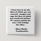 愛と怒り 缶バッジ (正面)