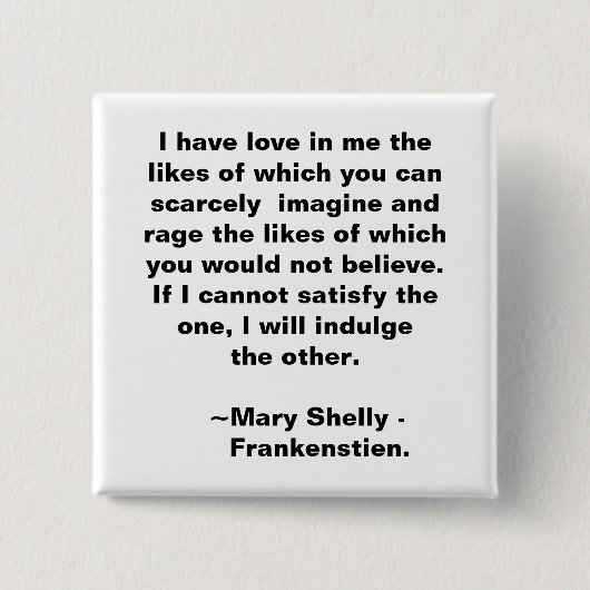 愛と怒り 缶バッジ (正面)