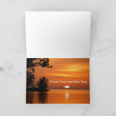 愛と恋しく思お前馬あいさつカード カード (内部)