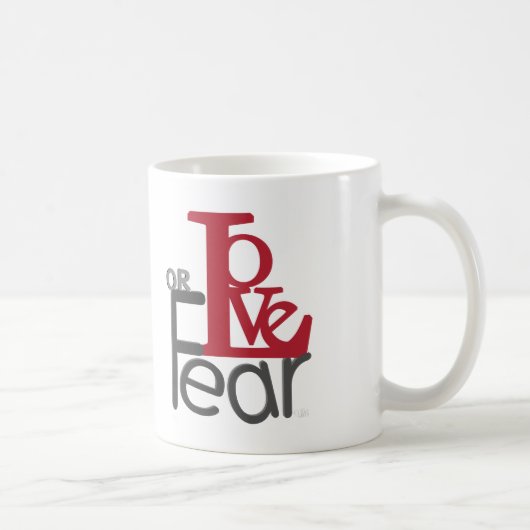 愛と恐怖のマグカップ コーヒーマグカップ (右)