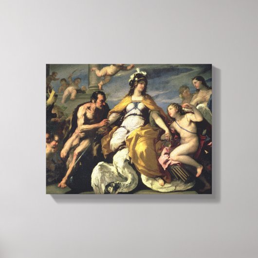 愛と悪徳が裁きを失う キャンバスプリント (正面)