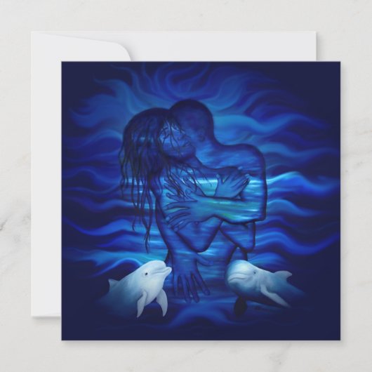 愛と情熱の行動 – イルカのペアとペア (正面)