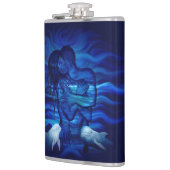 愛と情熱の行動 – イルカのペアとペア フラスク (左)