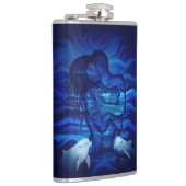 愛と情熱の行動 – イルカのペアとペア フラスク (右)