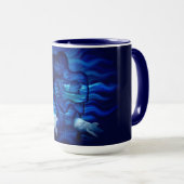 愛と情熱の行動 – イルカのペアとペア マグカップ (正面右)