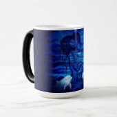 愛と情熱の行動 – イルカのペアとペア モーフィングマグカップ (正面左)