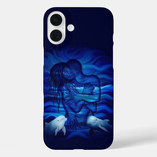 愛と情熱の行動 – イルカのペアとペア Case-Mate iPhoneケース (裏面)