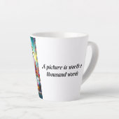 愛と愛で作られた気に杯 カフェラテマグ (右アングル)