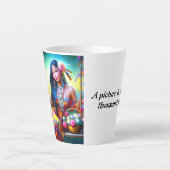 愛と愛で作られた気に杯 カフェラテマグ (正面)