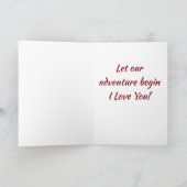 **「愛と愛の鳥」**結婚時の「私の新郎」 カード (内部)