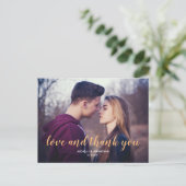 愛と感謝していあなた-結婚の写真感謝していは、葉書 案内ポストカード (スタンド正面)
