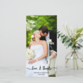 愛と感謝していおし結婚いフォトカード サンキューカード (スタンド正面)