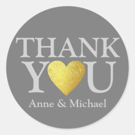愛と感謝していお前。結婚式の引き出物 ラウンドシール