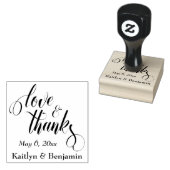 愛と感謝していお客様の詳細付き精巧な脚本 ラバースタンプ (押印)