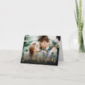 愛と感謝していかわい写真が結婚ありがとう サンキューカード (正面)