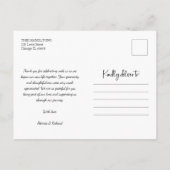 愛と感謝していかわい結婚い写真 ポストカード (裏面)