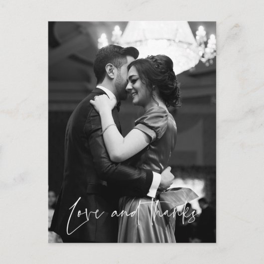 愛と感謝していの写真ありがとうはがき ポストカード (正面)