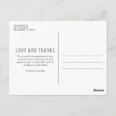 愛と感謝していの写真コラージュ ポストカード (裏面)