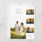 愛と感謝していの写真サンキューカード サンキューカード (正面)