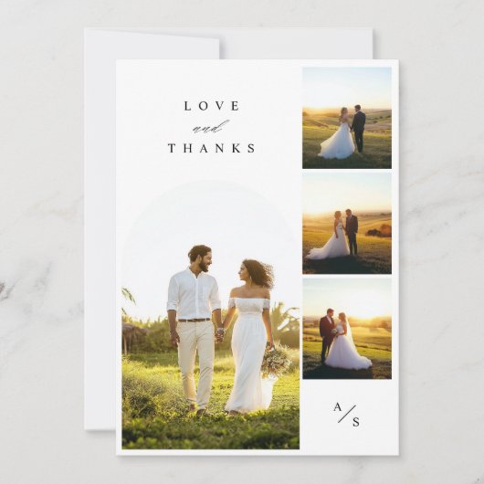 愛と感謝していの写真サンキューカード サンキューカード (正面)