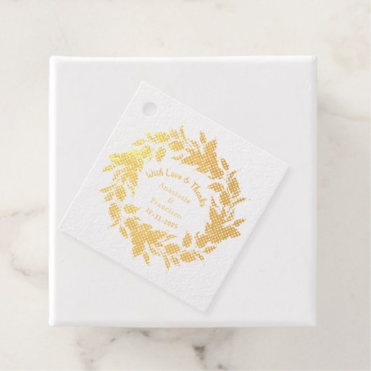 愛と感謝していの結婚記念で フェイバータグ (箱)