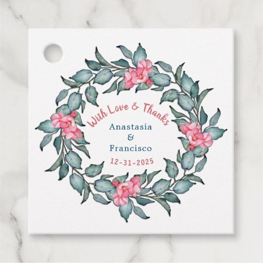 愛と感謝していの結婚記念で フェイバータグ (正面)