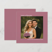 愛と感謝していほこミニマルのバラ結婚の写真 ノートカード (正面/裏面)